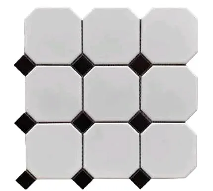 Classic Octagon & Dot Mosaic Tile by Mosycle